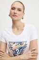 Tričko Guess LEO bílá W4YI15.J1314