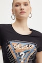 Guess t-shirt LEO nero W4YI15.J1314