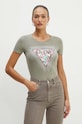 Guess t-shirt CHERRY FLOWER zielony W4YI26.J1314