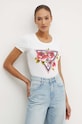 Guess t-shirt ROSES beżowy W4YI71.J1314