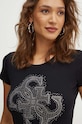 Guess t-shirt czarny W4YI37.J1314