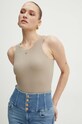 Боді Guess KIM з еластаном бежевий W4YP46.KCDE0