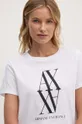 Одяг Бавовняна футболка Armani Exchange 6DYT04.YJG3Z білий