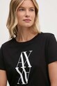 Odzież Armani Exchange t-shirt bawełniany 6DYT04.YJG3Z czarny