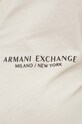 Bombažna majica z dolgimi rokavi Armani Exchange bež 8NYT89.YJG3Z