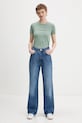 Guess Jeans t-shirt W4YI03.J1314 turkusowy AW25