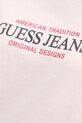 Хлопковая футболка Guess Jeans W4YI08.K8HM0 розовый