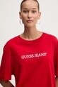 Guess Jeans t-shirt bawełniany czerwony W4YI08.K8HM0