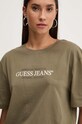 Guess Jeans tricou din bumbac verde W4YI08.K8HM0