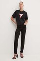Хлопковая футболка Guess Jeans W4YI73.K8HM0 чёрный SS25