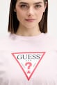 Guess Jeans tricou din bumbac roz W4YI76.K8HM0