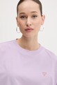 Odzież Guess Jeans t-shirt bawełniany W4YI05.K8HM0 fioletowy