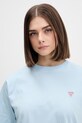 Guess Jeans t-shirt bawełniany niebieski W4YI05.K8HM0