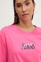 Guess Jeans tricou din bumbac roz W4YI07.K8HM0
