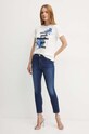 Pinko t-shirt bawełniany 100789.A255 biały AW24
