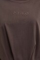Βαμβακερό μπλουζάκι Pinko 104206.A251 καφέ
