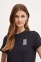 Pamučna majica Pinko crna 100355.A23D