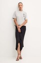 Pinko tricou din bumbac 104043.A23D gri AW24