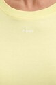 Pinko tricou din bumbac galben 100373.A228