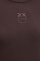 Pinko t-shirt bawełniany 100355.A227 brązowy