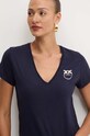 Bavlněné tričko Pinko 102950.A228 námořnická modř AW24