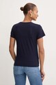 Oblečení Bavlněné tričko Pinko 102950.A228 námořnická modř