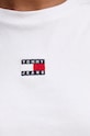 Bavlněný top Tommy Jeans DW0DW18422 bílá