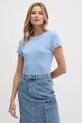 Tommy Jeans t-shirt DW0DW18397 niebieski AW24