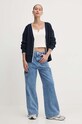 Tommy Jeans tricou DW0DW18426 bej AW24