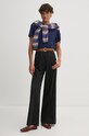 Bavlněné tričko Polo Ralph Lauren 211891561 námořnická modř AW24