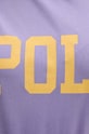 Бавовняна футболка Polo Ralph Lauren фіолетовий 211941181
