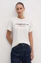 Хлопковая футболка Polo Ralph Lauren бежевый 211941186
