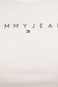Хлопковая футболка Tommy Jeans DW0DW18398 бежевый
