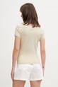 Îmbrăcăminte Tommy Jeans tricou de damă din bumbac DW0DW18398 bej