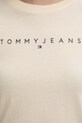 Tommy Jeans T-shirt damski bawełniany DW0DW18398 żółty