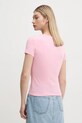 Одежда Хлопковая футболка Tommy Jeans DW0DW18398 розовый