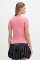Oblečení Tommy Jeans tričko dámské bavlněné DW0DW18398 růžová