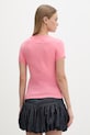 Oblečení Tommy Jeans tričko dámské bavlněné DW0DW18398 růžová