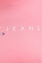 Tommy Jeans tričko dámské bavlněné DW0DW18398 růžová