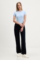 Tommy Jeans tričko dámské bavlněné DW0DW18398 modrá SS26