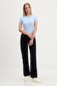 Tommy Jeans tričko dámské bavlněné DW0DW18398 modrá SS26