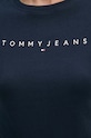 Βαμβακερό μπλουζάκι Tommy Jeans σκούρο μπλε DW0DW18398