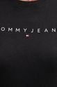 Tommy Jeans t-shirt bawełniany czarny DW0DW18398