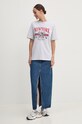 Хлопковая футболка Tommy Jeans DW0DW18410 серый AW24