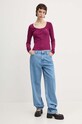 Tommy Jeans longsleeve DW0DW18431 violet AW24