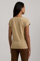 Хлопковая футболка Lauren Ralph Lauren 200949864 бежевый AW24