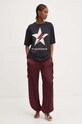 Pinko tricou din bumbac 101704.A292 negru AW24