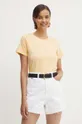 κίτρινο Βαμβακερό μπλουζάκι Pepe Jeans EMILY