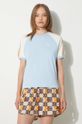 Памучна тениска adidas Originals 80s Tee син JD5761