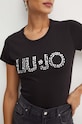 Bavlněné tričko Liu Jo WF4107.JS923 černá